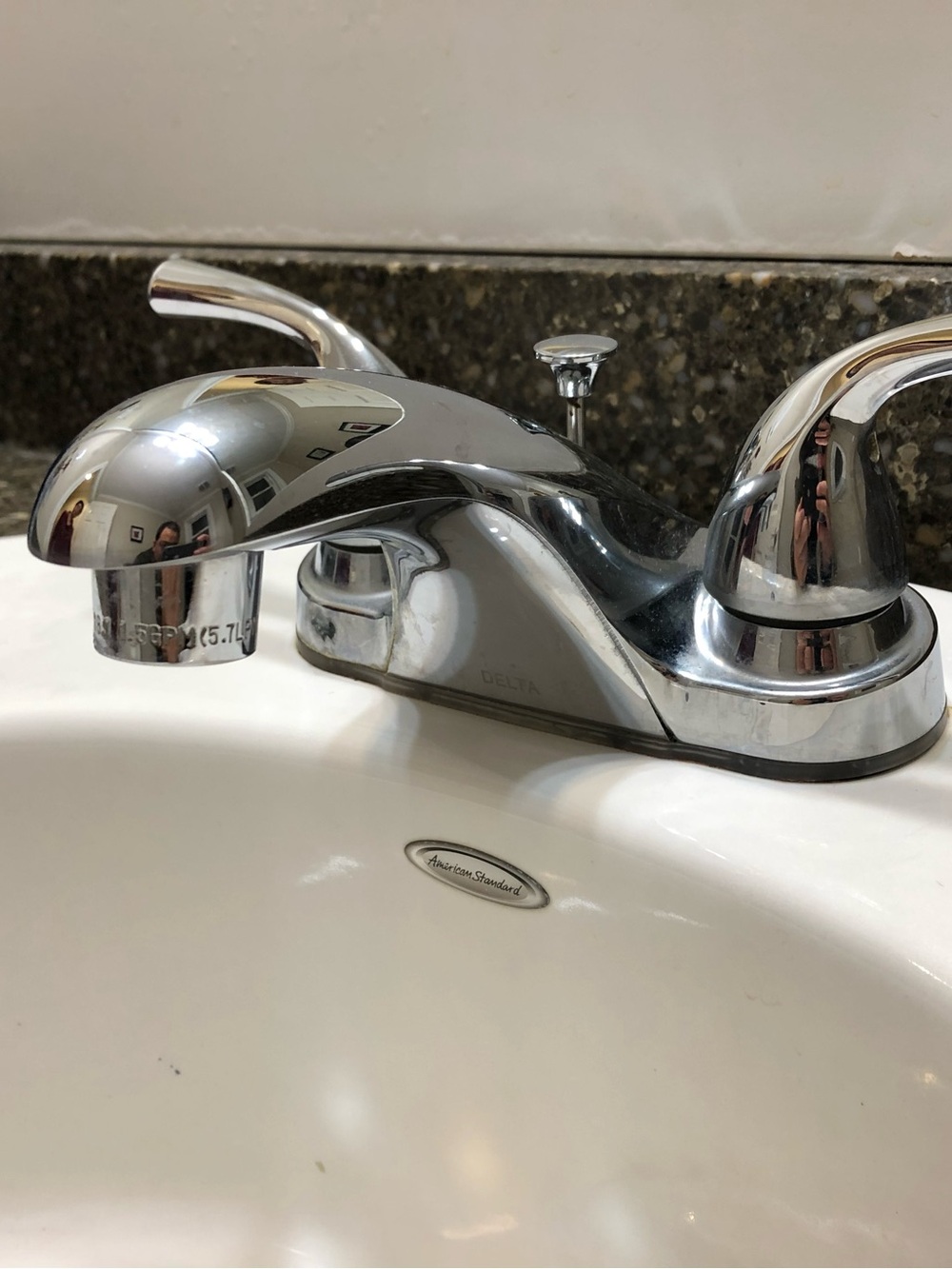 Delta dual lever bathroom faucet